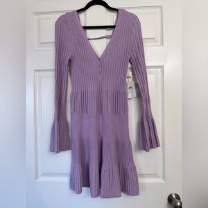 Anthropologie Daily Practice Bell-Sleeve Sweater Mini Dress | Size XL